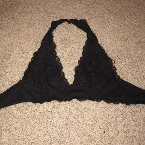 Black lace bralette